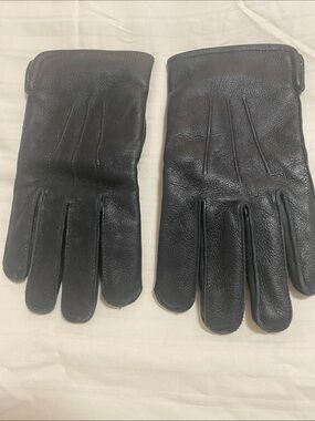 3M Thinsulate Black Leather Men's Gloves